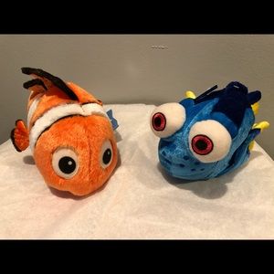 New!  Finding Nemo & Dory bean bag plush